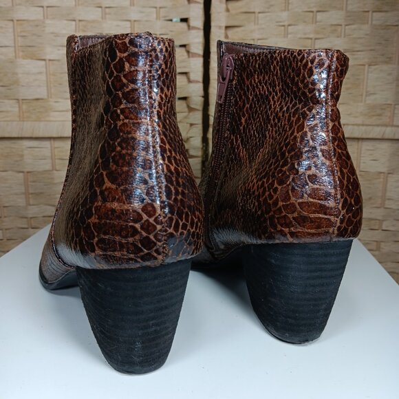 Coconuts by Matisse Faux Leather Snakeskin Boots 9.5 Womens - Picture 4 of 9